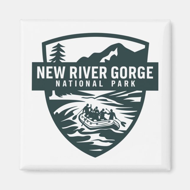 Nationalpark Neue Schlucht Rafting Magnet (Vorne)
