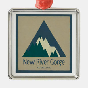 Nationalpark Neue Schlucht Rustik Ornament Aus Metall