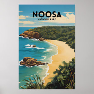 Nationalpark Noosa Traditionelles Reiseplakat Poster