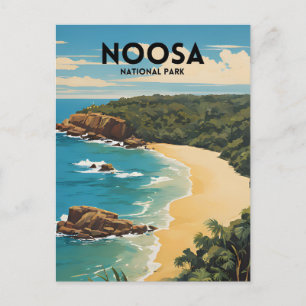 Nationalpark Noosa Traditionelles Reiseplakat Postkarte