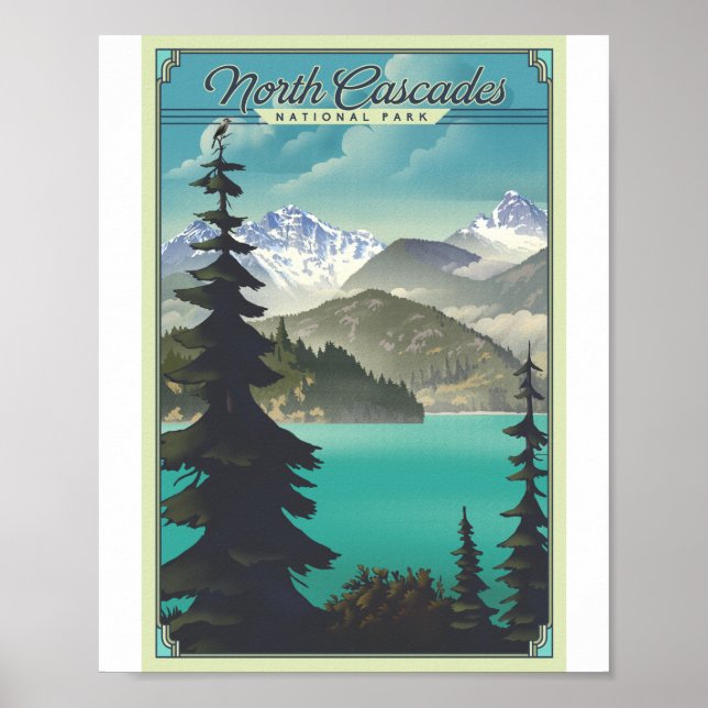 Nationalpark Nordkaskaden Poster (Vorne)