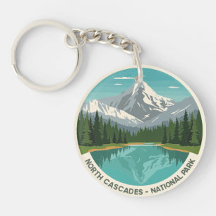 Nationalpark North Cascades Reflektion Schlüsselanhänger