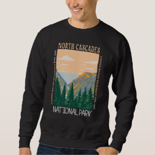 Nationalpark North Cascades Vintag in Schwierigkei Sweatshirt
