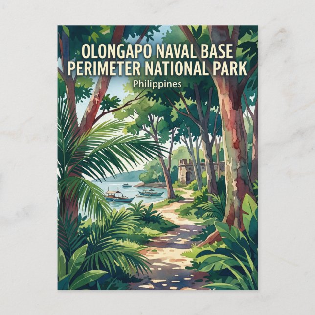Nationalpark Olongapo Naval Base Perimeter Postkarte (Vorderseite)