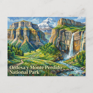 Nationalpark Ordesa y Monte Perdido Spanien Postkarte