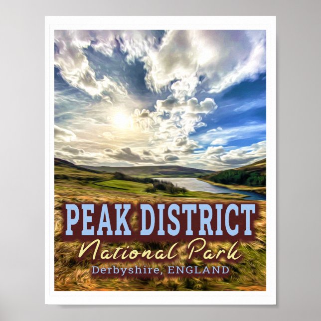 NATIONALPARK PEAK DISTRICT - DERBYSHIRE ENGLAND POSTER (Vorne)