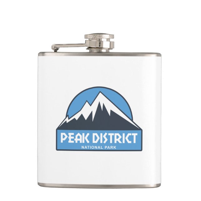 Nationalpark Peak District Flachmann (Vorderseite)