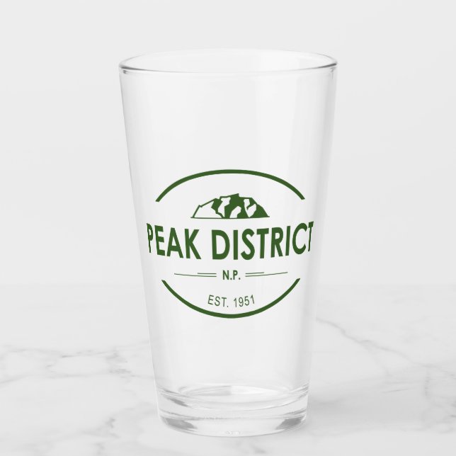 Nationalpark Peak District Glas (Vorderseite)