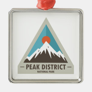 Nationalpark Peak District Ornament Aus Metall