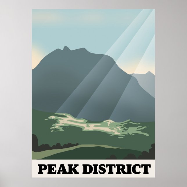 Nationalpark Peak District Poster (Vorne)