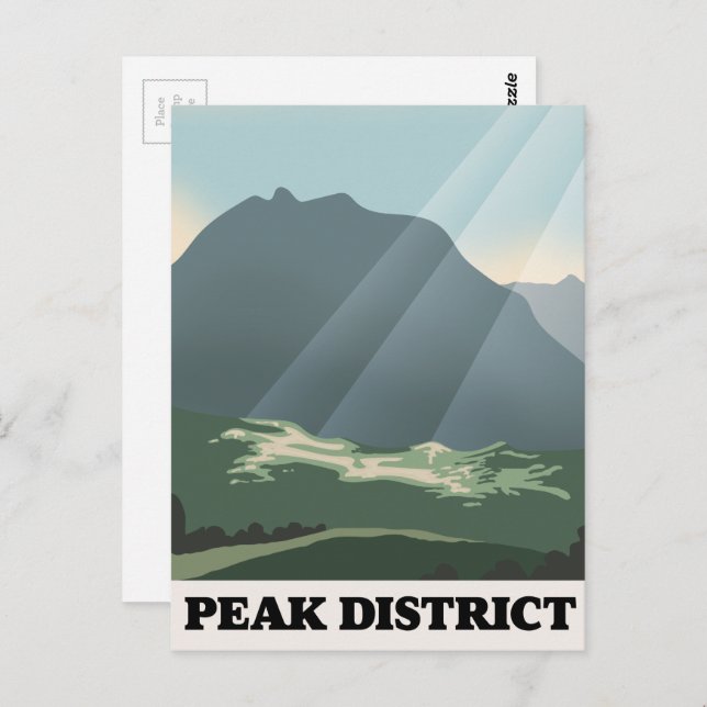 Nationalpark Peak District Postkarte (Vorne/Hinten)