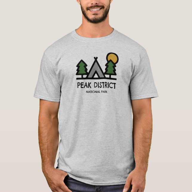 Nationalpark Peak District T-Shirt (Vorderseite)