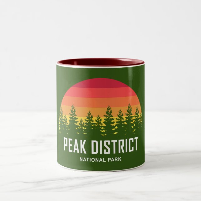 Nationalpark Peak District Zweifarbige Tasse (Mittel)