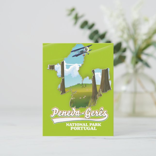 Nationalpark Peneda-gerês Portugal Karte (Stehend Vorderseite)