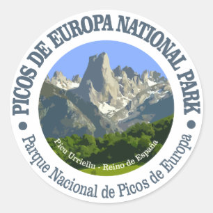 Nationalpark Picos de Europa Runder Aufkleber