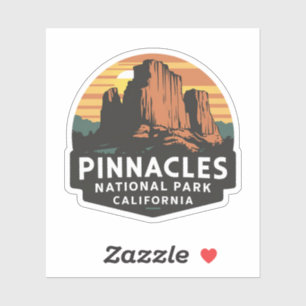 Nationalpark Pinnacles Emblem Aufkleber