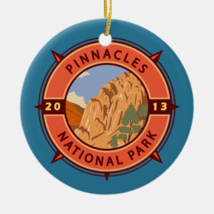 Nationalpark Pinnacles Emblem Keramik Ornament