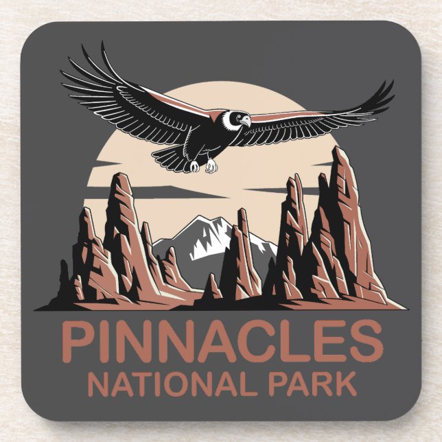 Nationalpark Pinnacles Getränkeuntersetzer (Vorderseite)
