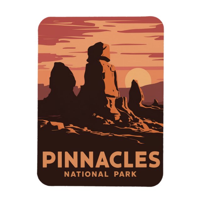 Nationalpark Pinnacles Magnet (Vertikal)