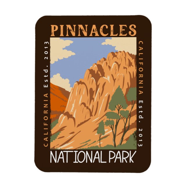 Nationalpark Pinnacles Magnet (Vertikal)