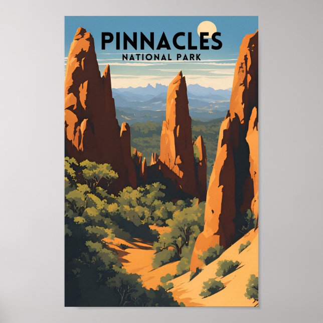 Nationalpark Pinnacles Poster (Vorne)