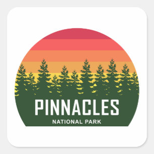 Nationalpark Pinnacles Quadratischer Aufkleber