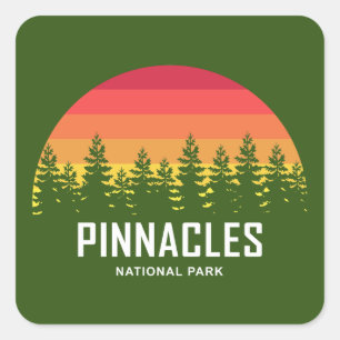 Nationalpark Pinnacles Quadratischer Aufkleber