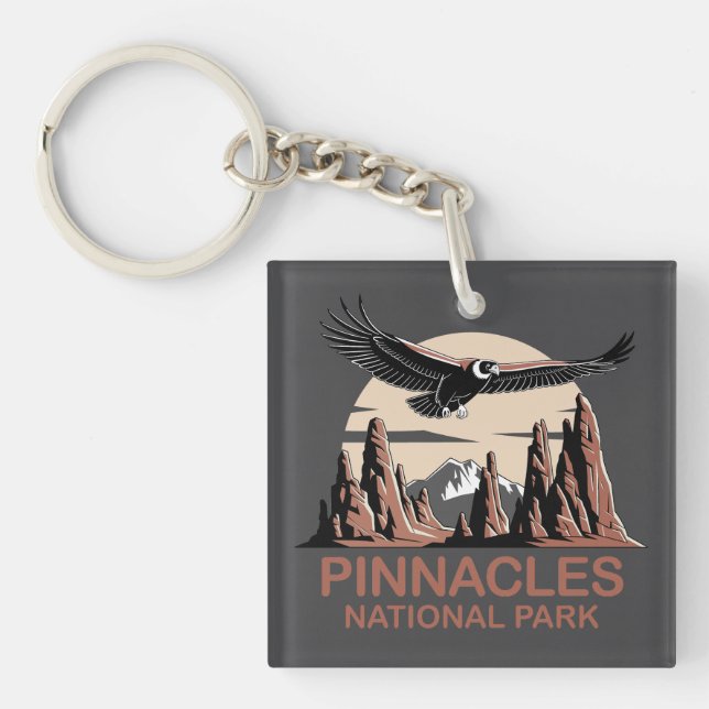 Nationalpark Pinnacles Schlüsselanhänger (Vorderseite)