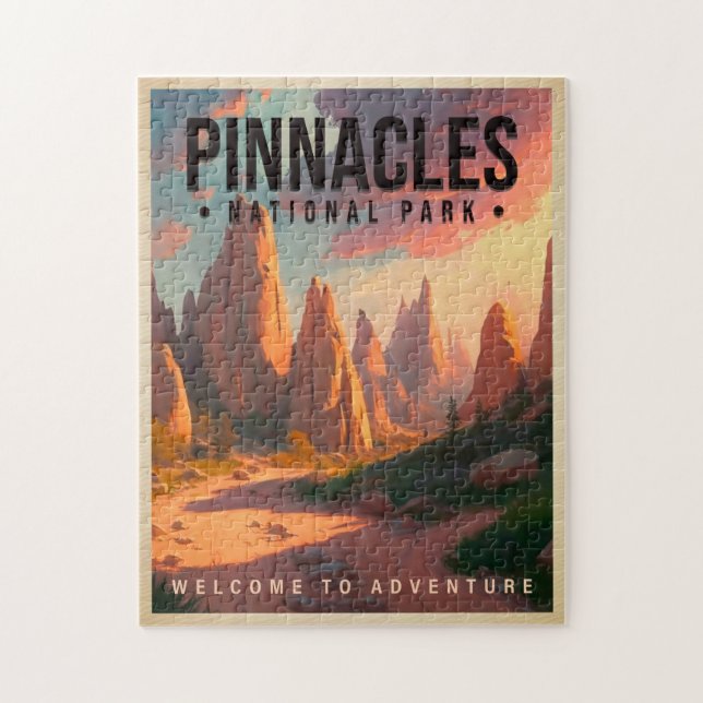 Nationalpark Pinnacles Vintag Puzzle (Vertikal)