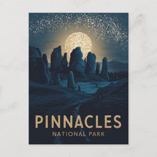 Nationalpark Pinnacles - Vollmond - Feiertagspostkarte