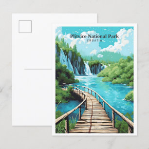 Nationalpark Plitvice Kroatien Kunst, Dichtung und Postkarte
