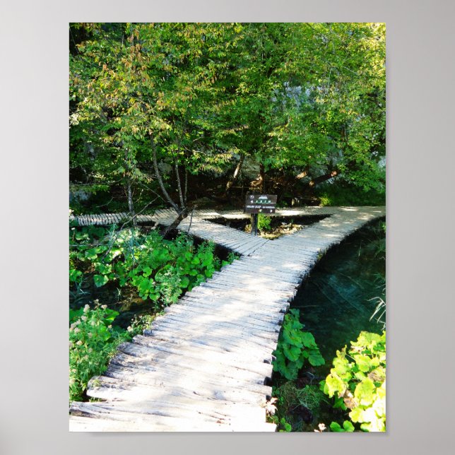 Nationalpark Plitvice, Kroatien Poster (Vorne)