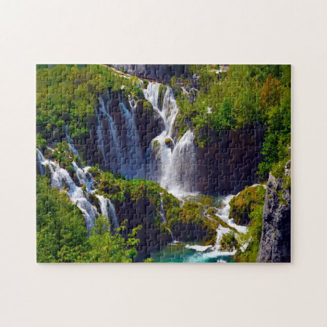 Nationalpark Plitvice. Puzzle (Horizontal)