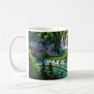 Nationalpark Plitvice Seen Kroatia Kaffeetasse