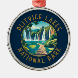 Nationalpark Plitvice Seen Kroatien Not leidend Ornament Aus Metall