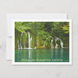 Nationalpark Plitvice Seen, Kroatien Postkarte