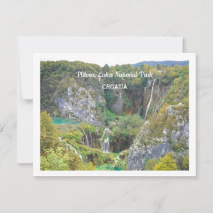 Nationalpark Plitvice Seen, Kroatien Postkarte