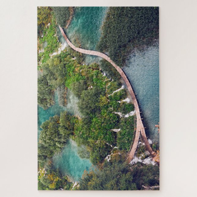 Nationalpark Plitvice Seen, Kroatien Puzzle (Vertikal)