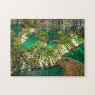 Nationalpark Plitvice Seen Kroatien stilvoll Puzzle