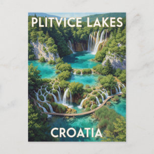 Nationalpark Plitvicer Seen Kroatien Landschaft Postkarte