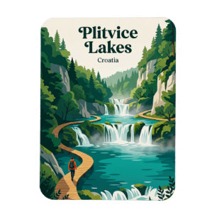 Nationalpark Plitvicer Seen Kroatien Magnet