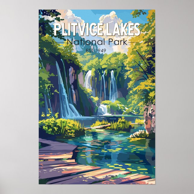 Nationalpark Plitvicer Seen Kroatien Poster (Vorne)