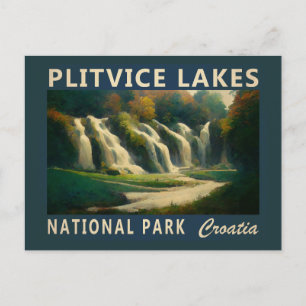 Nationalpark Plitvicer Seen Kroatien Postkarte