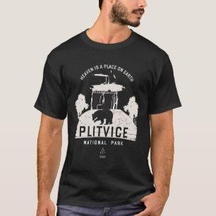 Nationalpark Plitvicer Seen Kroatien Weißes Design T-Shirt