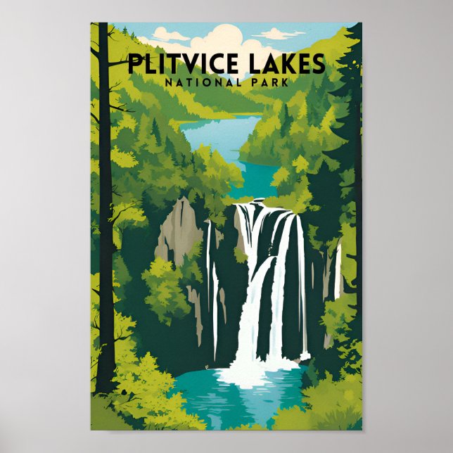 Nationalpark Plitvicer Seen Poster (Vorne)