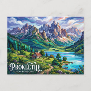 Nationalpark Prokletije Montenegro Postkarte