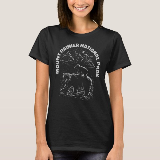 Nationalpark Rainier 3 T-Shirt (Vorderseite)