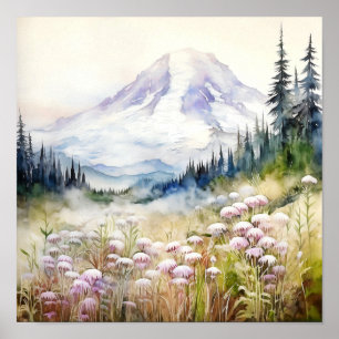 Nationalpark Rainier Poster