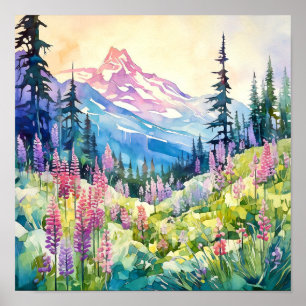 Nationalpark Rainier Poster