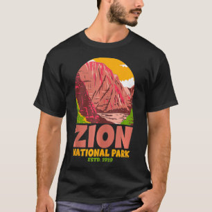 Nationalpark Retro Style Utah Zion Nationalpark T-Shirt